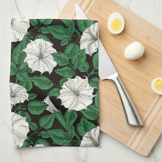 Mondblumen 2 geschirrtuch (Viertel Falte)