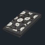 Mondblumen Tri-fold Geldbeutel<br><div class="desc">Handgezeichnet Muster mit Mondblumen</div>