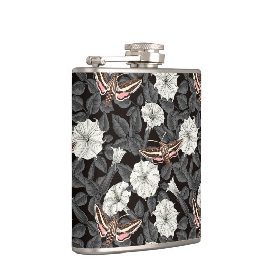 Mondblumen und Sphinx 2 Flachmann (Rechts)