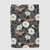 Mondblumen und Sphinx 2 Golfhandtuch (Vorderseite)