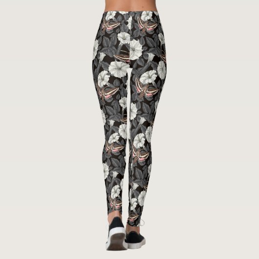 Mondblumen und Sphinx 2 Leggings (Rückseite)