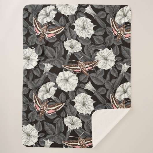 Mondblumen und Sphinx 2 Sherpadecke (Vorderseite)