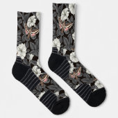 Mondblumen und Sphinx 2 Socken (Rechts)