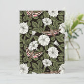 Mondblumen und Sphinxmotten (Stehend Vorderseite)