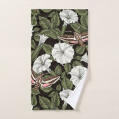 Mondblumen und Sphinxmotten Badhandtuch Set (Handtuch)