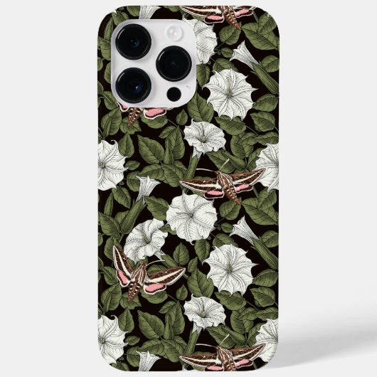 Mondblumen und Sphinxmotten Case-Mate iPhone Hülle (Rückseite)