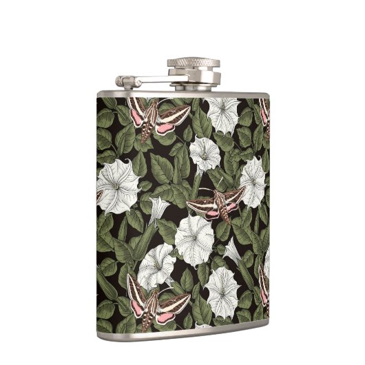 Mondblumen und Sphinxmotten Flachmann (Rechts)