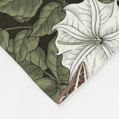 Mondblumen und Sphinxmotten Fleecedecke (Ecke)