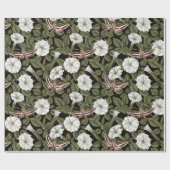 Mondblumen und Sphinxmotten Geschenkpapier (Flach)