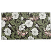 Mondblumen und Sphinxmotten Kissenbezug (Vorderseite-Rechts)