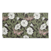 Mondblumen und Sphinxmotten Kissenbezug (Rückseite-Links)