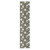 Mondblumen und Sphinxmotten Kurzer Tischläufer (Vorderseite)