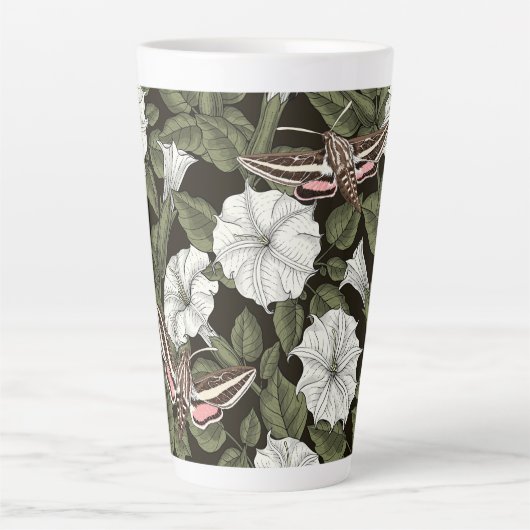 Mondblumen und Sphinxmotten Milchtasse (Vorderseite)