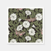 Mondblumen und Sphinxmotten Serviette (Vorderseite)