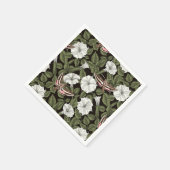 Mondblumen und Sphinxmotten Serviette (Ecke)