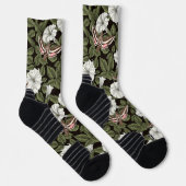 Mondblumen und Sphinxmotten Socken (Rechts)