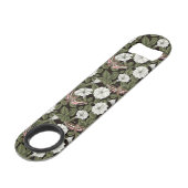 Mondblumen und Sphinxmotten Speed Flaschenöffner (Rückseite Schrägansicht)