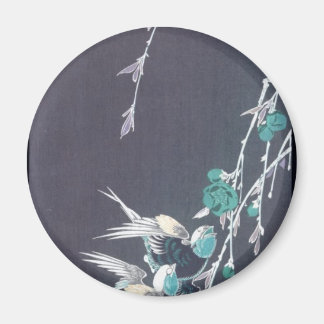 Mondblüten, Schwalben und Pfirsichblüten um 1850 Magnet
