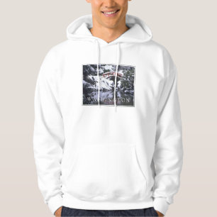 Mondbrücke & Teich im Winter   Seattle, Washington Hoodie