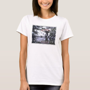 Mondbrücke & Teich im Winter Seattle, Washington T-Shirt