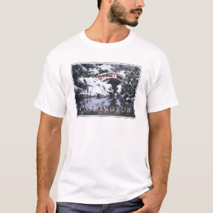 Mondbrücke & Teich im Winter Seattle, Washington T-Shirt