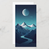 Monddesign Dankeskarte (Vorne/Hinten)