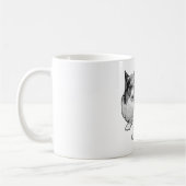 Monddot Corgi Sips Kaffeetasse (Links)