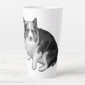 Monddot Corgi Sips Milchtasse (Vorderseite)