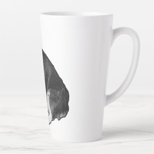 Monddot Corgi Sips Milchtasse (Rechts)