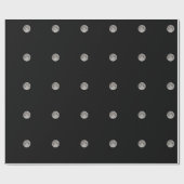 Monde am schwarzen Himmel Geschenkpapier (Flach)