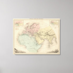 Monde Connu Des Anciens Leinwanddruck