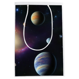 Monde des Galaxy Wrapping Paper Mittlere Geschenktüte