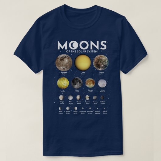 Monde des Sonnensystems 2 T-Shirt (Design vorne)