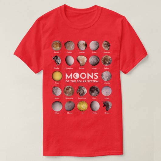 Monde des Sonnensystems T-Shirt (Design vorne)