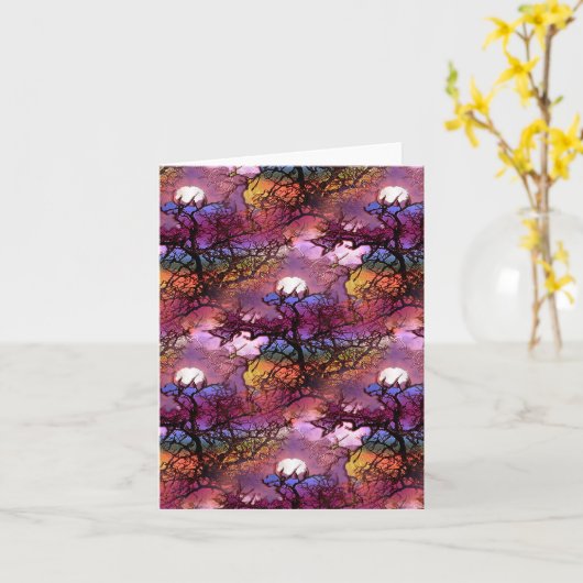 Monde in den Bäumen.... Karte (Gelbe Blume)