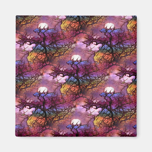 Monde in den Bäumen.... Magnet (Vorne)