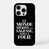 Monde sans stabilité iPhone hülle (Rückseite)