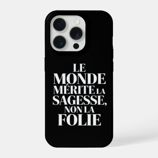 Monde sans stabilité iPhone hülle (Rückseite)