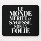 Monde sans stabilité mousepad (Vorne)