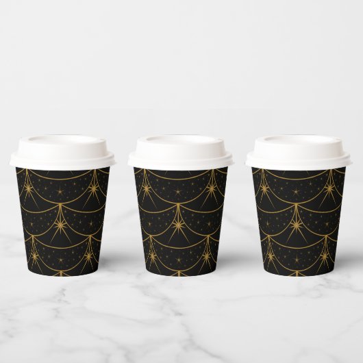 Monde und Sterne 8oz. Pappbecher (Multi)