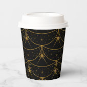 Monde und Sterne 8oz. Pappbecher (Vorderseite)