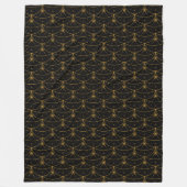 Monde und Sterne Fleece Blanket (3 Größen) (Vorderseite)