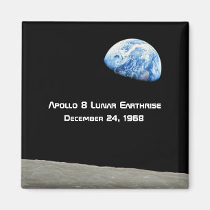 MondEarthrise 50. Jahrestag Apollo 8 Magnet
