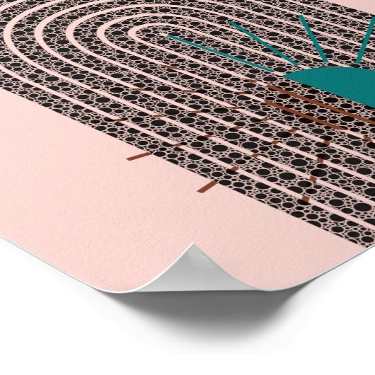 Mondern Abstrakt Geometric Poster (Ecke)