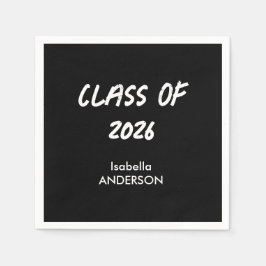 Mondern Black and White Graduation  Serviette