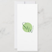 Mondern Tropical Menu - Flachkarte (Rückseite)