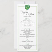 Mondern Tropical Menu - Flachkarte (Vorderseite)