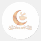 Mondfallkater Runder Aufkleber (Vorderseite)