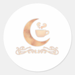 Mondfallkater Runder Aufkleber