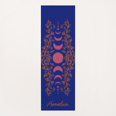 Mondfarben Phase Celestis Lotus Yogamatte (Vorderseite)